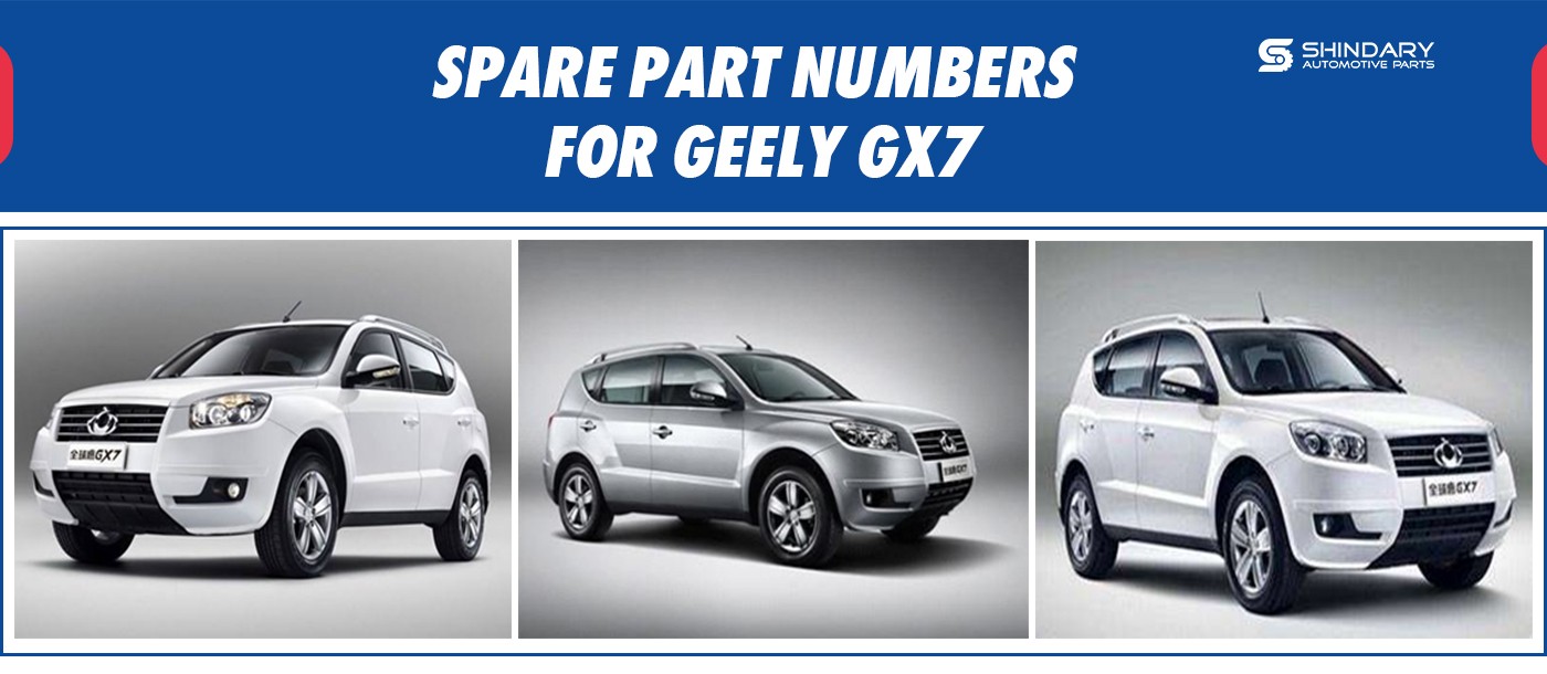 SPARE PARTS FOR GEELY GX7