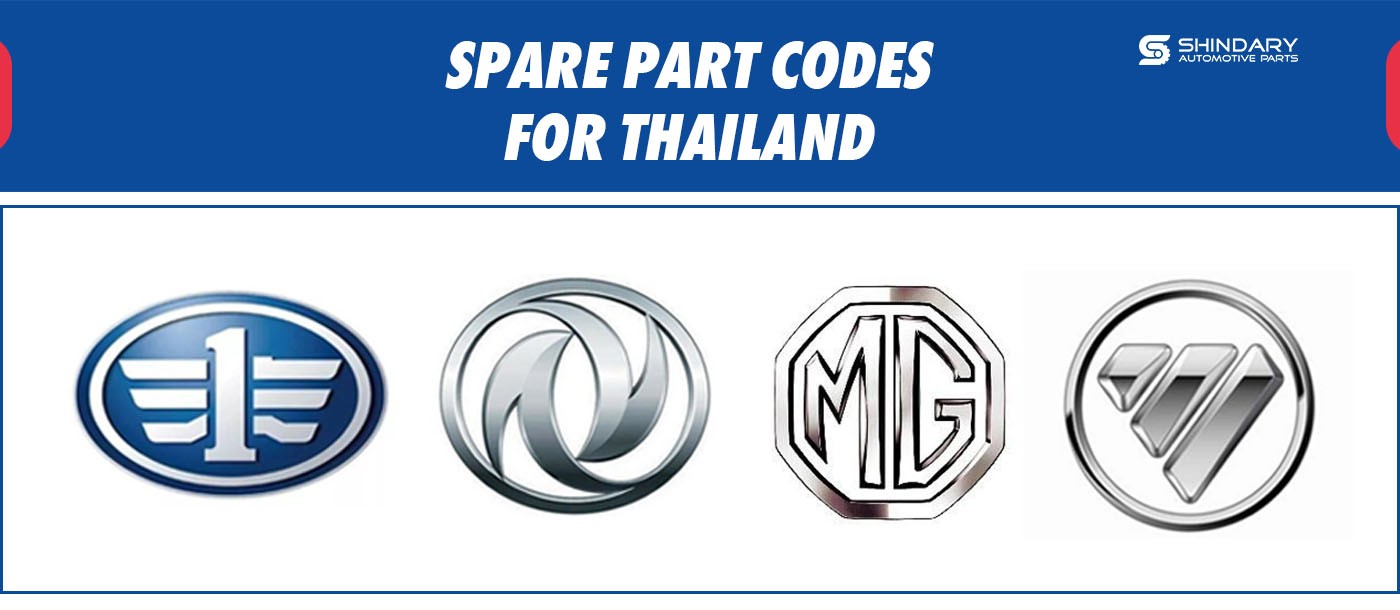 SPARE PART CODES FOR THAILAND MARKET