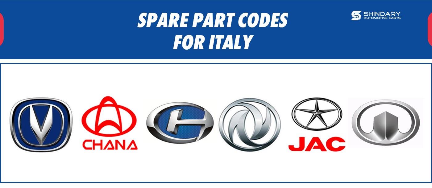 SPARE PART CODES FOR ITAIL MARKET