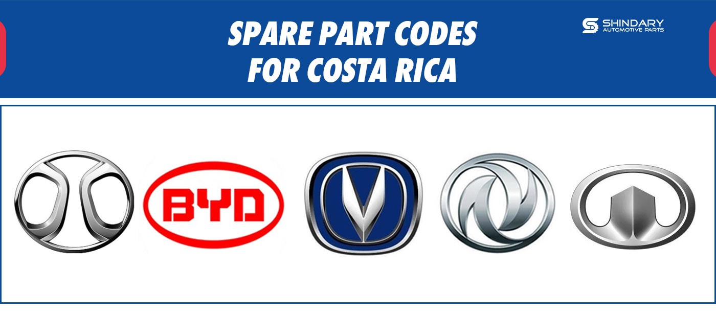 SPARE PART CODES FOR COSTA RICA MARKET