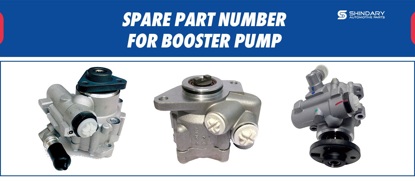 SPARE PARTS NUMBERS FOR BOOSTER PUMP