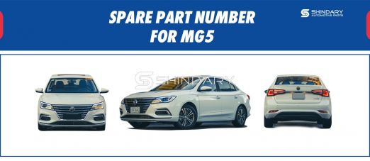 【SHINDARY PRODUCTS】SPARE PARTS NUMBERS FOR MG 5